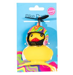 Звонок на велосипеде Duck Flower Power, H14x8x6cm