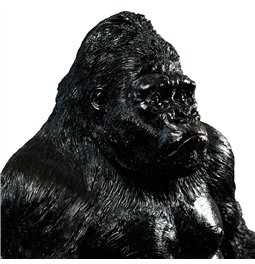 Decor Orangutan, black, 92x85x64cm