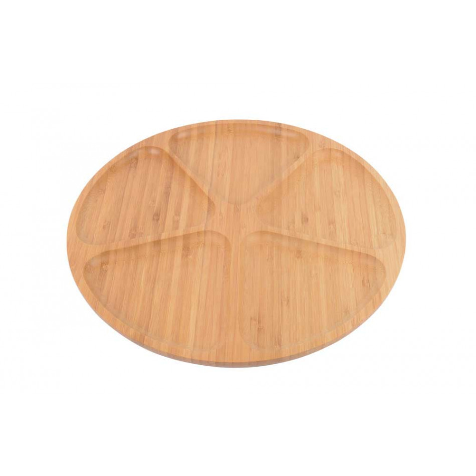 Поднос 360°, бамбук, D34cm