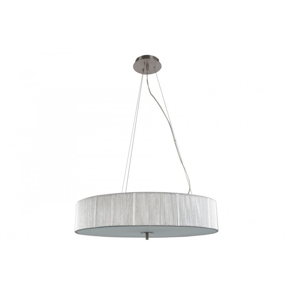 Pendant lamp ROMANA 60, silver, E27 4x40W, D60cm