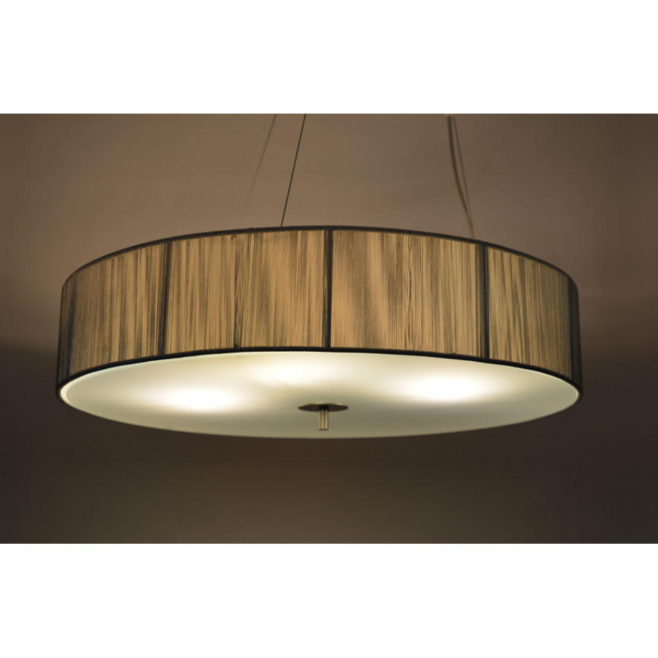 Pendant lamp ROMANA 60, silver, E27 4x40W, D60cm