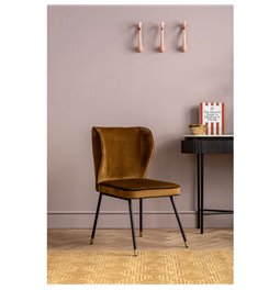 Chair Irina, yellow, H83x50x57.5cm seat height 45cm