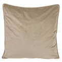 Decorative pillowcase Riviera, taupe, with trim, 60x60cm