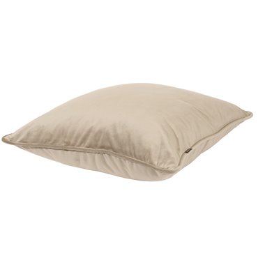 Decorative pillowcase Riviera, taupe, with trim, 45x45cm