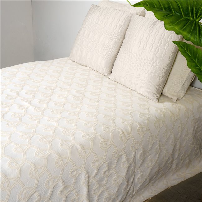 Bed cover Highaway, beige, 220x260cm