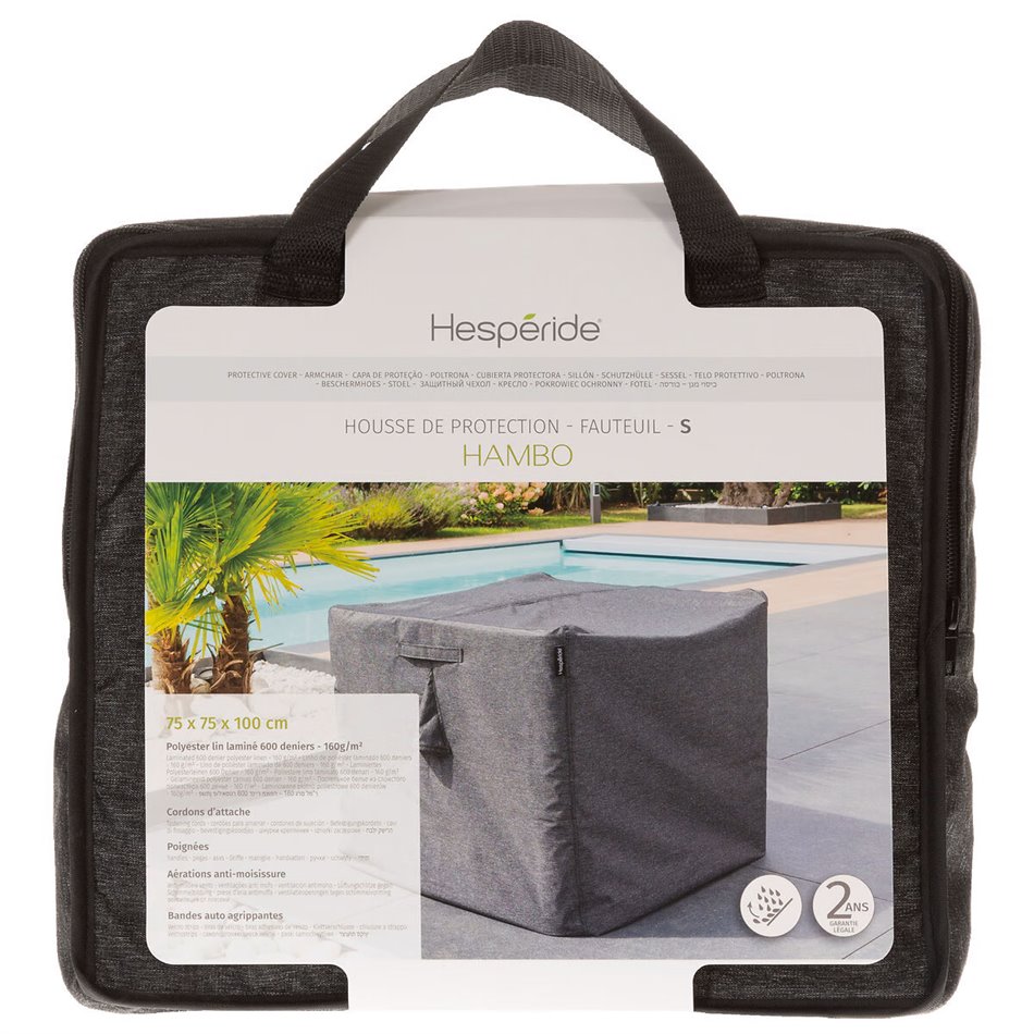 Чехол для стула Hambo S, чёрный/белый, H100x75x75cm