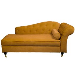 Zvilnis Chesterfield L, zelta krāsa, 76x172x72cm