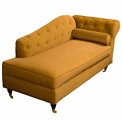 Lounge chair Chesterfield R, golden, 76x172x72cm