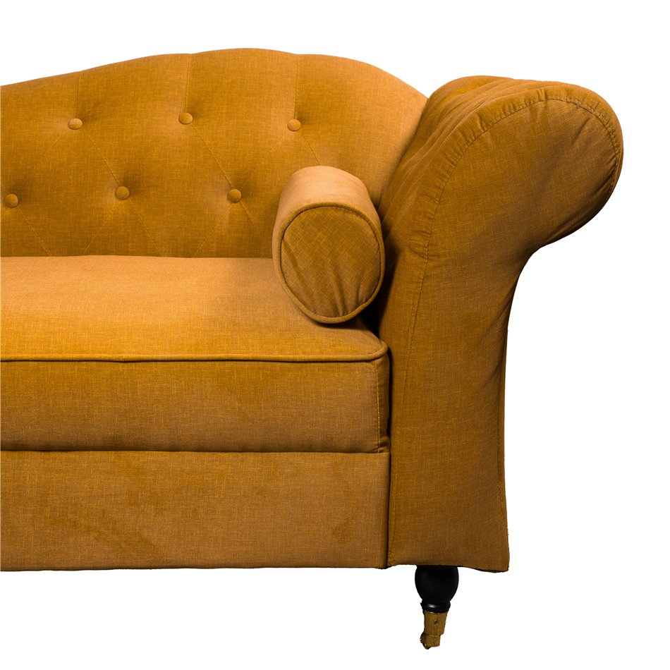 Lounge chair Chesterfield R, golden, 76x172x72cm