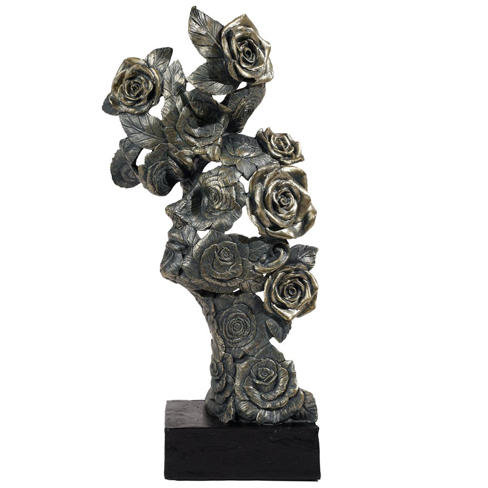 Deco object Pair with roses, 39.8x19.5x11cm