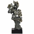 Deco object Pair with roses, 39.8x19.5x11cm