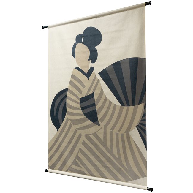 Настенный декор Japandi, бежевого цвета, 136x105cm