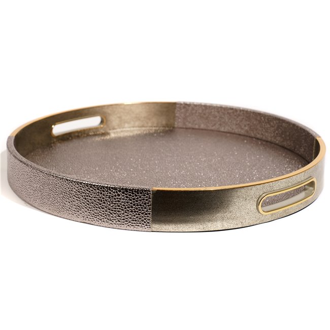 Decorative tray round Furci M, H4 D34.5cm