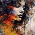 Digital print Dream of color, 95x95cm