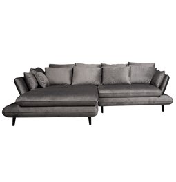 Sofa Wemonte, left corner, sleeping function, H90x283x181cm, seat height 47.5cm