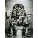 Glass picture Bath Lion, 60x80cm