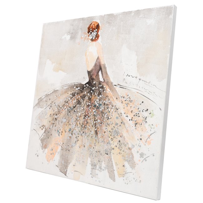 Картина на холсте Wonderful Lady, 100x100cm