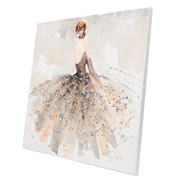 Картина на холсте Wonderful Lady, 100x100cm