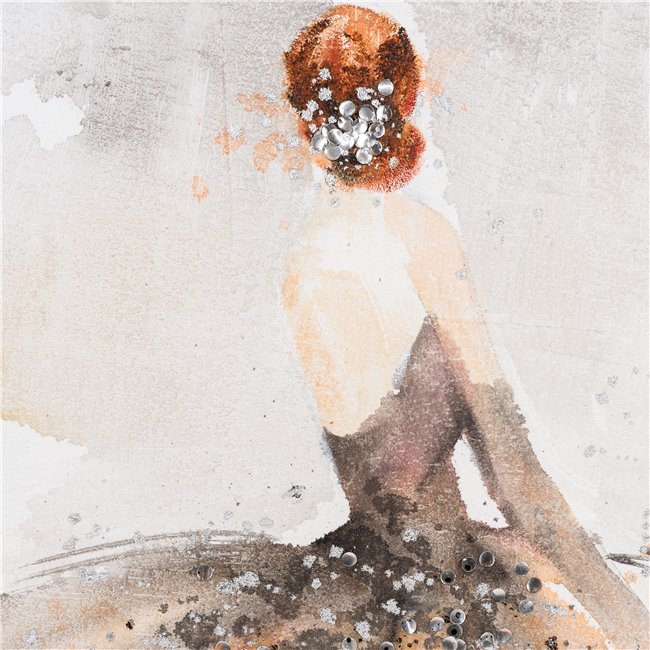 Картина на холсте Wonderful Lady, 100x100cm