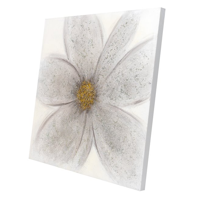 Картина на холсте Silver Flower, 80x80cm