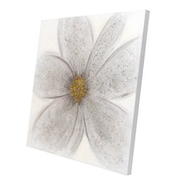 Картина на холсте Silver Flower, 80x80cm