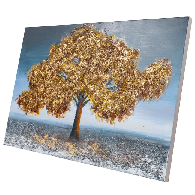 Canvas painting Golden Tree II, 80x120cm
