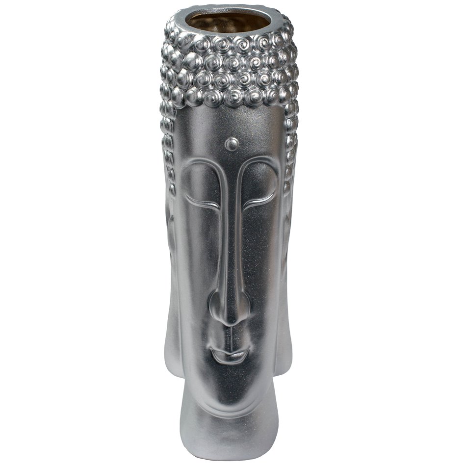 Vase Gaijo silver, 13.5x46cm