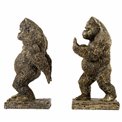 Bookend Gorilla old gold, 2 set., H24.5x13.5x12.5cm