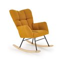 Rocking chair Hasco, mustard color, H94x70x97cm, seat H50cm