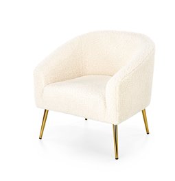 Кресло Hrifonetti-G, ткань букле кремового цвета, H78x67x77см, сиденья H45см