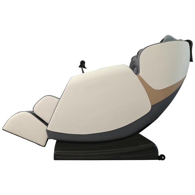 Massage chair with heating function Holar, cream/grey  W140-187x72cm, H105-85cm