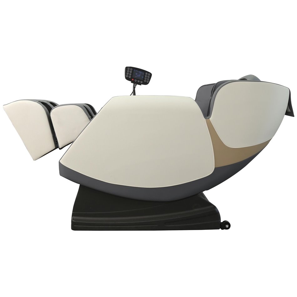 Massage chair with heating function Holar, cream/grey  W140-187x72cm, H105-85cm