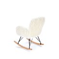 Rocking chair Haustin, cream/black/natural, H100x72x94cm, seat H50cm