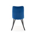 Dining chair Haurvek, navy blue velvet, H85x58x44cm, seat H47cm