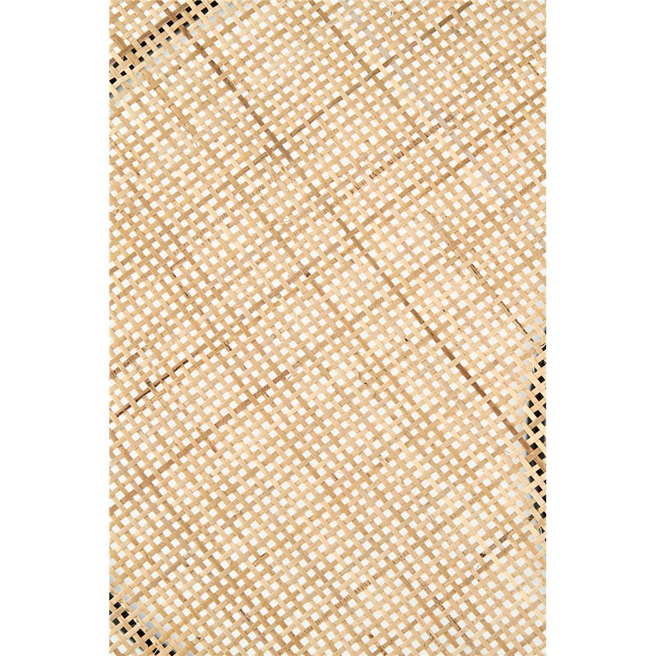 Комплект приставных столиков Hando, 2 шт, черный, сталь/ротанг, D51см, H42см / D41см, H37см