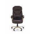 Office chair Hesmond, dark brown eco leather, H112-119x67x70cm