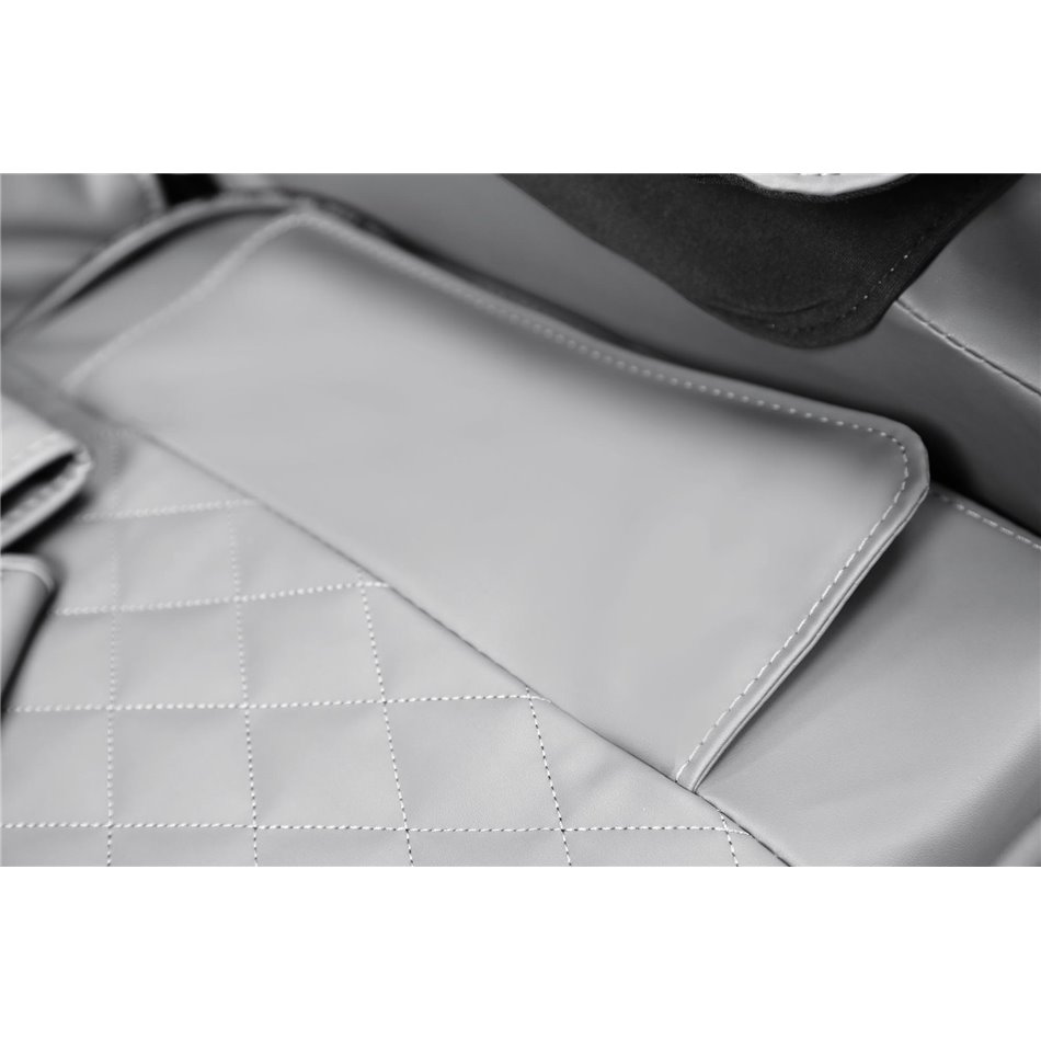 Massage chair with heating function Holar, cream/grey  W140-187x72cm, H105-85cm