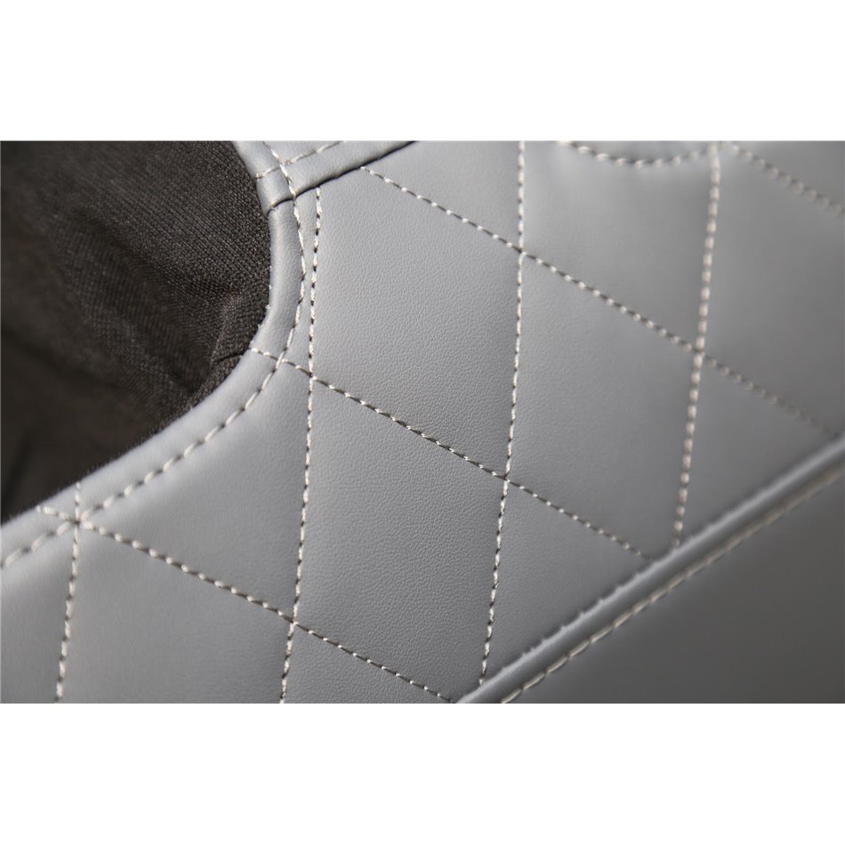 Massage chair with heating function Holar, cream/grey  W140-187x72cm, H105-85cm