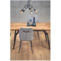 Extendable dining table Hambell, MDF/steel, H74x140-180x80cm