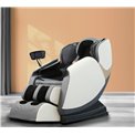 Massage chair with heating function Holar, cream/grey  W140-187x72cm, H105-85cm