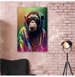 Digitalprint Hippie Style, glass, 60x90cm