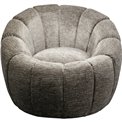 Swivel armchair Fiori, grey, 73x89x88cm