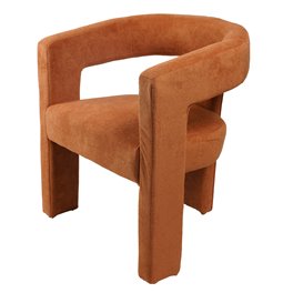 Accent chair Mailly 23, orange, H75x65x57cm