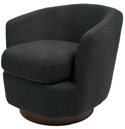 Accent chair Malbork 14, black, H76x74x72cm