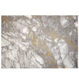 Carpet Larmaris, grey/gold colors, 80x150cm