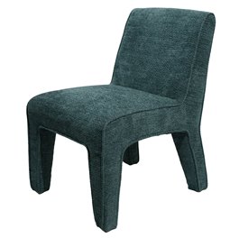 Accent chair Madrigal 64, blue color, H80x53x69cm, seat height 48cm