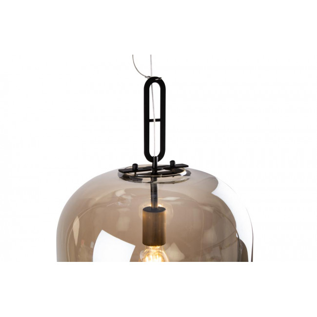 Pendant lamp Roven, cognac color, H-62-150cm, Ø-30cm, E27 60W