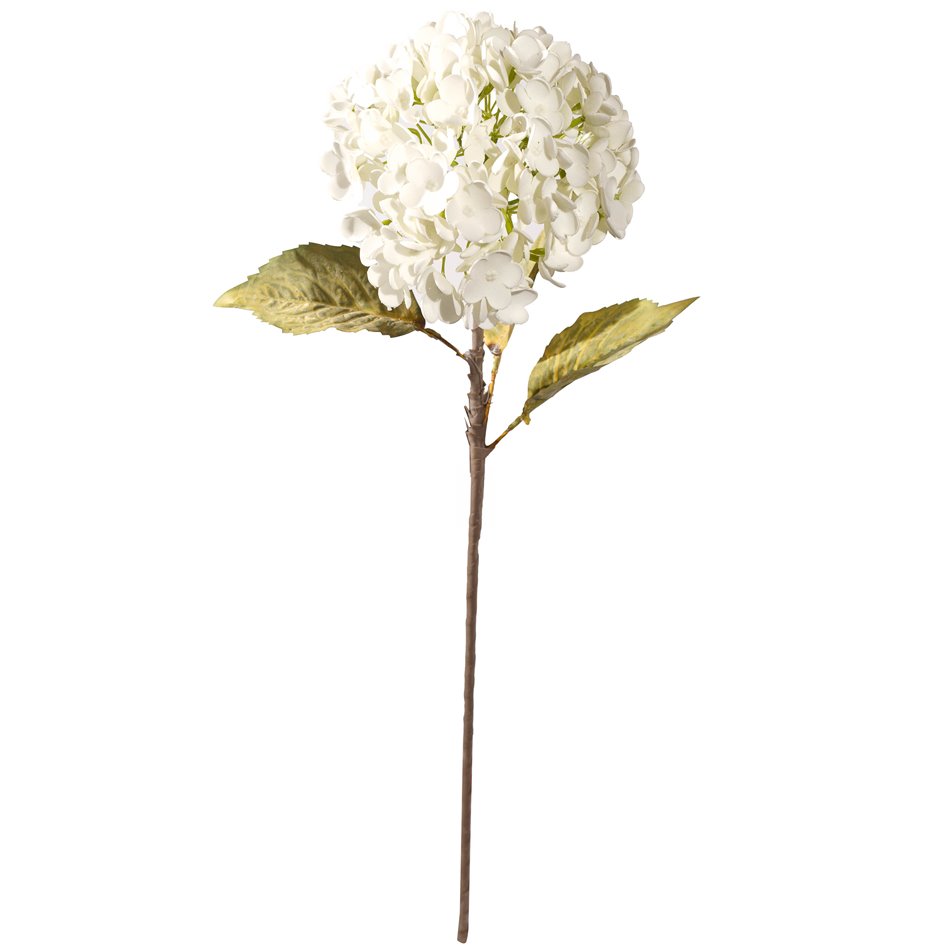 Dekoratīvs zieds Hydrangea White, balts, H74cm