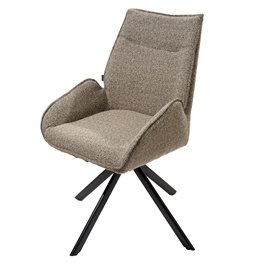 Dinner chair Jaren, swivelling, grey