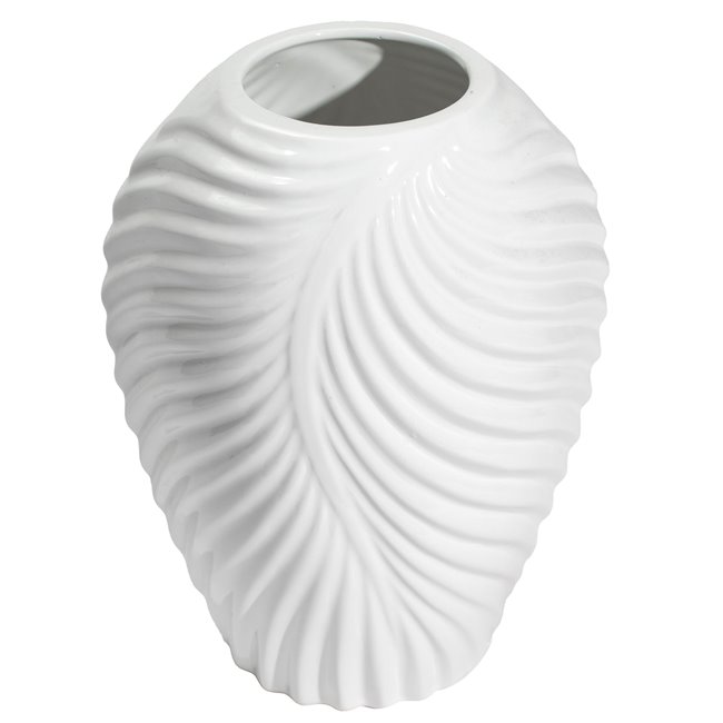 Vase Galileo, white, 17x14x22cm